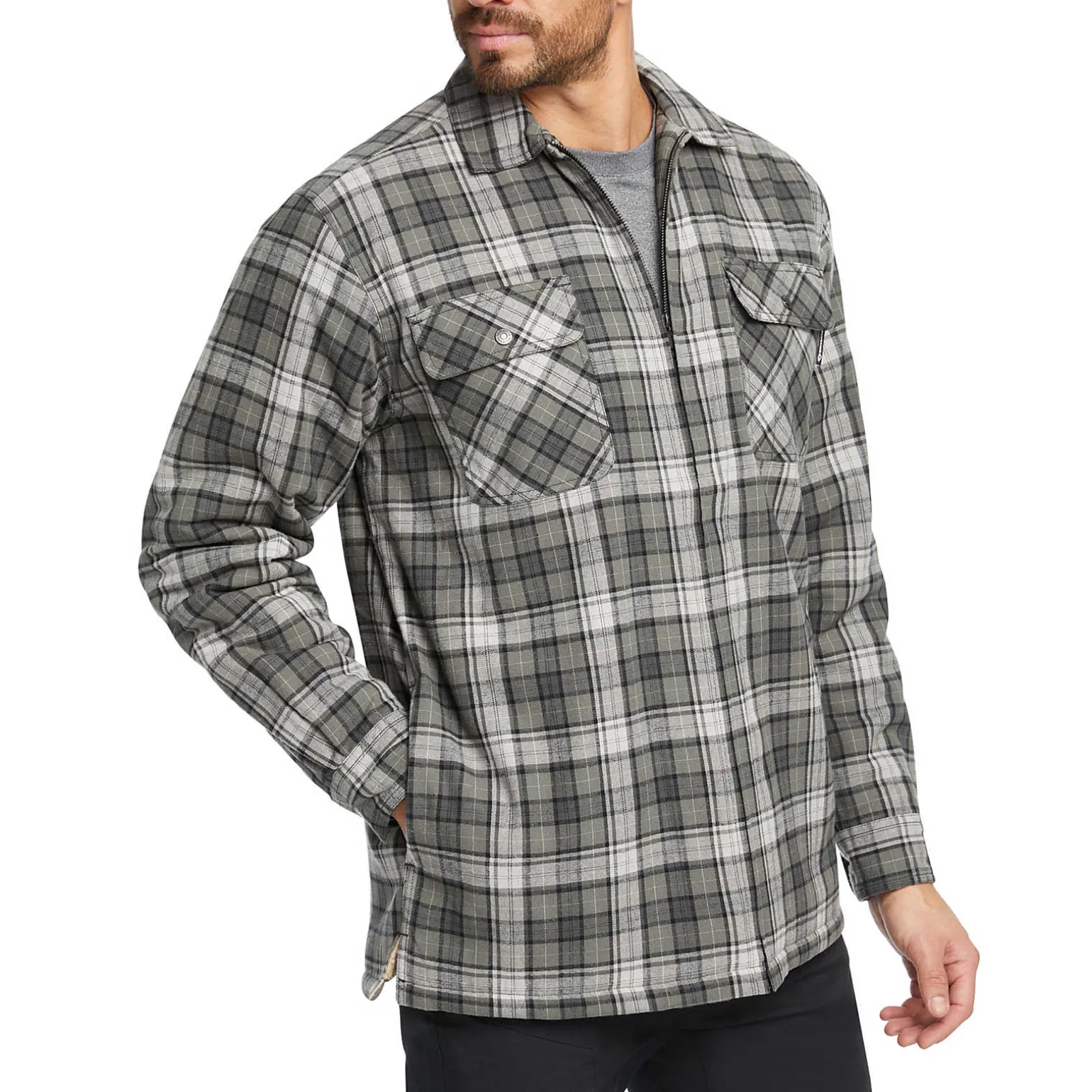 Hastings Sherpa Lined Zip Shirt-Jac